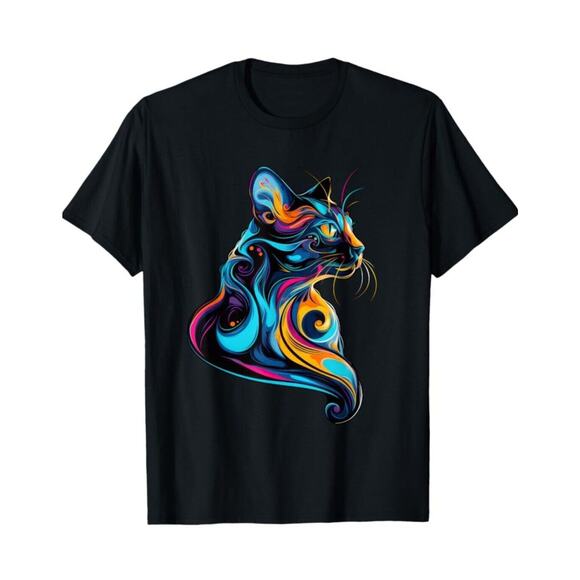 Bold Strokes: The Colorful Cat T-Shirt XL Women's - Picture 1 of 6